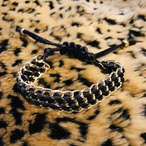 Weaved black bracelet